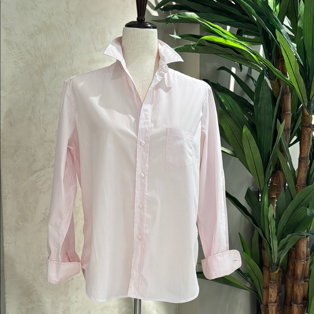 Frank & Eileen Pink and White Classic Button Down Shirt